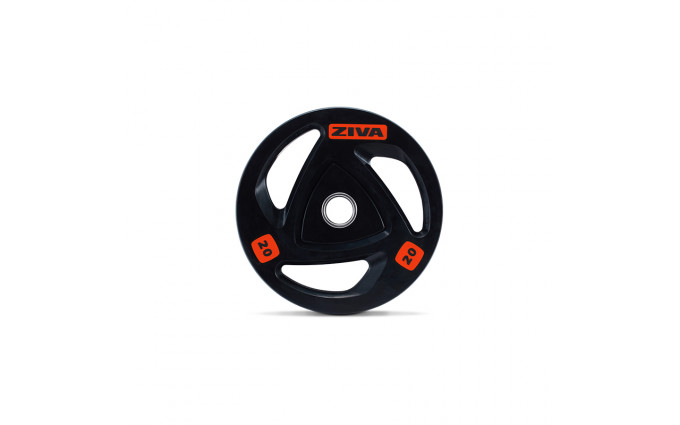 Диск олимпийский 25 кг ZIVA серии ZVO резиновое покрытие Диск олимпийский 25 кг ZIVA серии ZVO резиновое покрытие