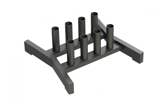 Держатель для 8 олимпийских грифов напольный вертикальный Держатель для 8 олимпийских грифов напольный вертикальный